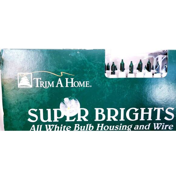 NEW Vintage Trim a Home Christmas 140 Green Super Bright String Lights 4 Ways - Picture 2 of 3